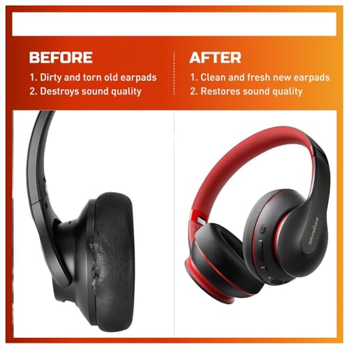 Image of Crysendo Headphone Ear Cushion Cover for ATH,Sony,Edifier Headphones|Protectors for 4-8cm Earpads |Stretchable Fabric Ear Cushion Sweatproof Ear pad Cover(Small - 1 Pair)(Black)