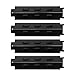 BBQ funland PH8531 (4-Pack) Porcelain Steel Heat Plate Replacement for Select Gas Grill Models by Charbroil, Kenmore and Others(14 5/8” x 4 1/4”)
