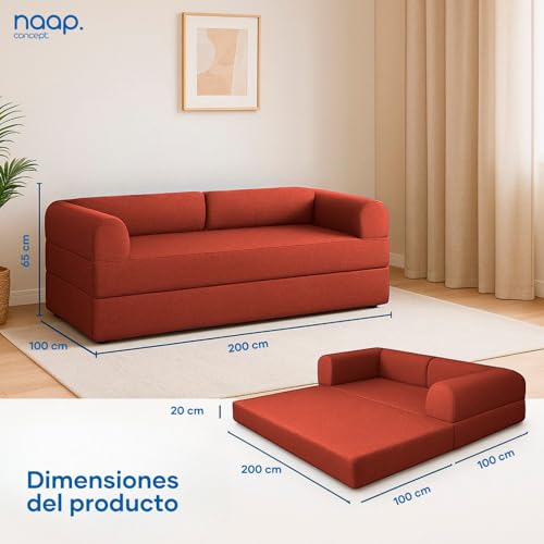Catálogo de Sofa Cama Rojo los mejores 10. 23 Imagen adicional