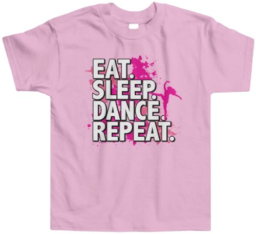 Threadrock Little Girls' Eat Sleep Dance Repeat Toddler T-Shirt
