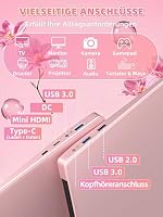 Nmybwo 16 Zoll Roségold Laptop, 512GB SSD, 16GB RAM, 6500Y CPU bis 3,40 GHz – Ansicht 8