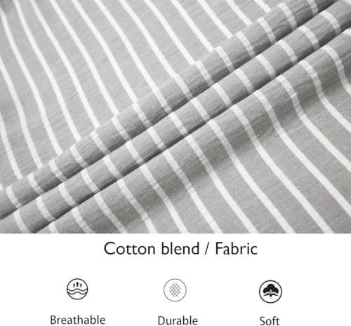 Image of Zombom Men's Regular Fit Vertical Striped Casual Shirt | Full Sleeve Cotton Blend Shirt for Men | Slim Fit Stylish Party