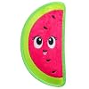 Outward Hound Tough Skinz Durable Squeaky Dog Toy with Two Tough Layers Watermelon Red Medium