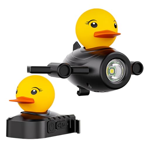Tyinerc Luces para Bicicletas - Kit Luz Trasera Duck - Luz Trasera Y Faro Delantero LED Impermeable para Ciclismo Nocturno De Seguridad Hombres Y Mujeres