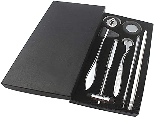 PRECISE CANADA: ADULT NEUROLOGICAL HAMMER INSTRUMENT SET, INCLUDES WARTENBURG PINWHEEL, BABINSKI HAMMER, TAYLOR HAMMER, BUCK HAMMER, QUEEN'S SQUARE HAMMER, BLACK