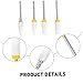 VINTORKY 4pcs Ceramic Nail Drill Bits Replacement for Nail Art Polishing Nail Bits for Gel Removal Compatible with All Nail Polishers High Wear Temperature Resistance