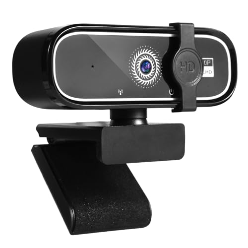 USB-Webcams Full HD 1080P Webcam für PC und Laptop Plug-and-Play Webcam mit Mikrofon automatische Lichtkorrektur 360-Ansicht Webcam für Live-Streaming Gaming Lernen (1080P