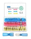 270pcs Heat Shrink Spade Connectors - Wire Spade Connectors, Electrical Spade Terminals, Quick Disconnect Crimp Connector Kit by Riseuvo