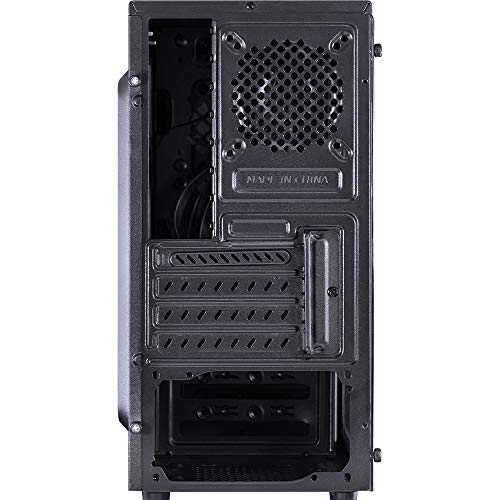 GABINETE MID-TOWER VENUS PRETO COM 2 FANS LED AZUL LATERAL EM ACRÍLICO - VENPTAZ2FCA - PCYES