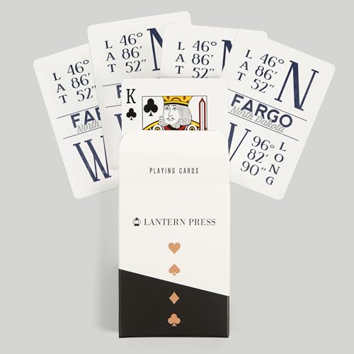 Lantern Press Fargo North Dakota Latitude y Longitud miniatura 6