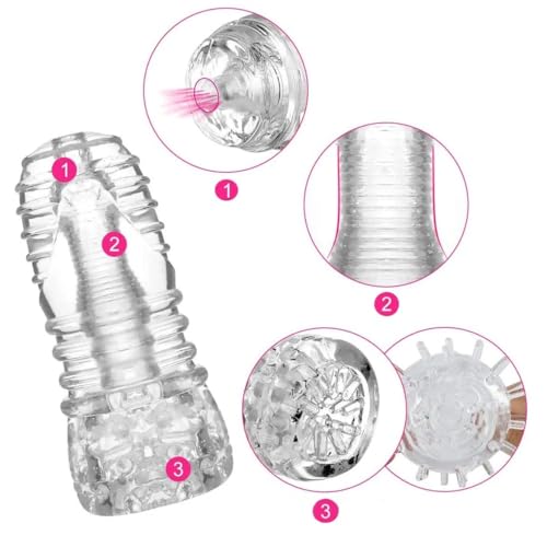 Dual-Entrances-Male-Masturbator-Sex-Toys-for-Adult-Male-Masterburbater-Pocket-Pussy-Penis-Training-Toy-Bump-Beads-Stimulation-Reusable-Penis-Blowjob-Stoker-Masturbator-Cup-for-Men-Discreet-Package