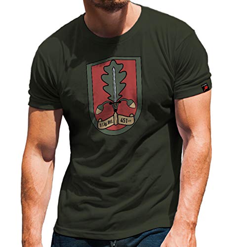 T-shirt de chasseur vert XXL vêtement militaire JgBtl 451 Unna #32155