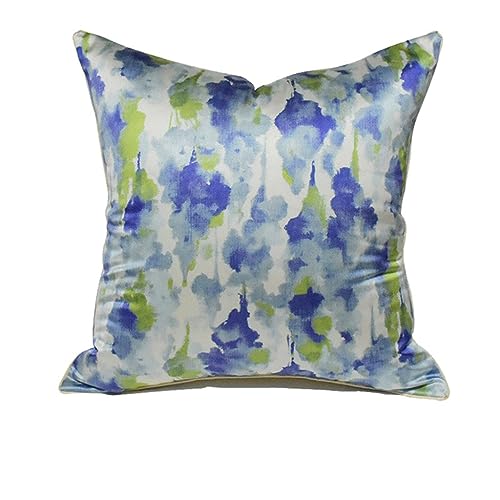 Taie d'oreiller bleu housse de coussin lit doux chambre hôtel modèle - 4