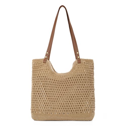 Bolsa de Playa Tejida para Mujer Estilo Boho 2026 miniatura 1