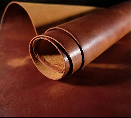 The Tannery Finished Full Grain Buffalo Genuine Leather Hides Crafts | Home Decor Leather Crafts Tooling Sewing Hobby Workshop Crafting Leather Hides Tan 12X12 #TOP3