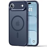 Immagine di ESR Cover per iPhone Air, Custodia per iPhone 17 Air controllo della fotocamera, Compatibile con MagSafe, Protezione antiurto di livello militare, Angoli Air Guard ammortizzanti, Blu Trasparente