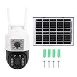 CHEOTIME Cámaras de Seguridad Outdoor Outdoor, Solar WiFi Camera para de Seguridad para el hogar, Caman de vigilancia con batería con...