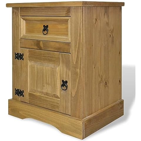 Homgoday Corona Pine Bedside Cabinet Cover