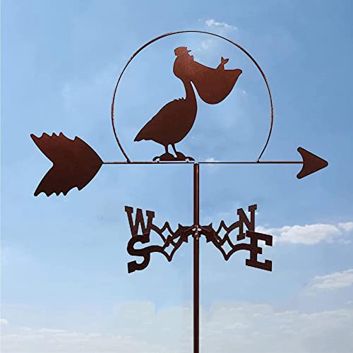 Veleta de cormorán para decorar tejados de casas y granjas