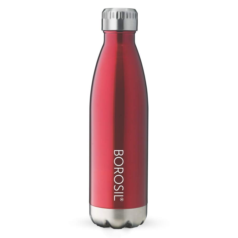 Stainless Steel Hydra Bolt Trans - Vacuum Insulated Flask Water Bottle, Red, 1L