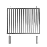 Grelha Uruguaia Parrilla Premium Em Inox Reforçada, Weekend Picnics & Soccer Game Gatherings, Low-Maintenance(70x50)
