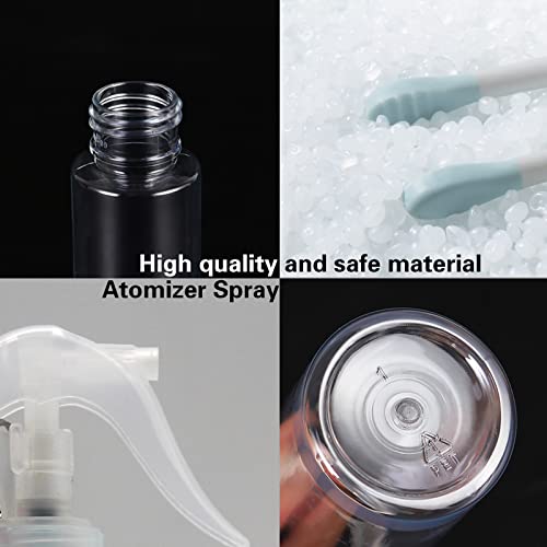 empty spray bottle for hand sanitizer, travel bottle with keychain ,small spray bottle, mini spray bottle, empty spray bottle with leak-proof and refillable, 5pcs（2oz/60ml）3