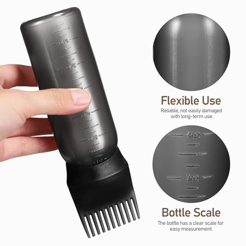 Flacon applicateur pour cheveux avec peigne intégré Ciieeo x2 - 8