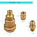 QCC1 Nut Propane Gas Fitting Hose Adapter Kit,1/4