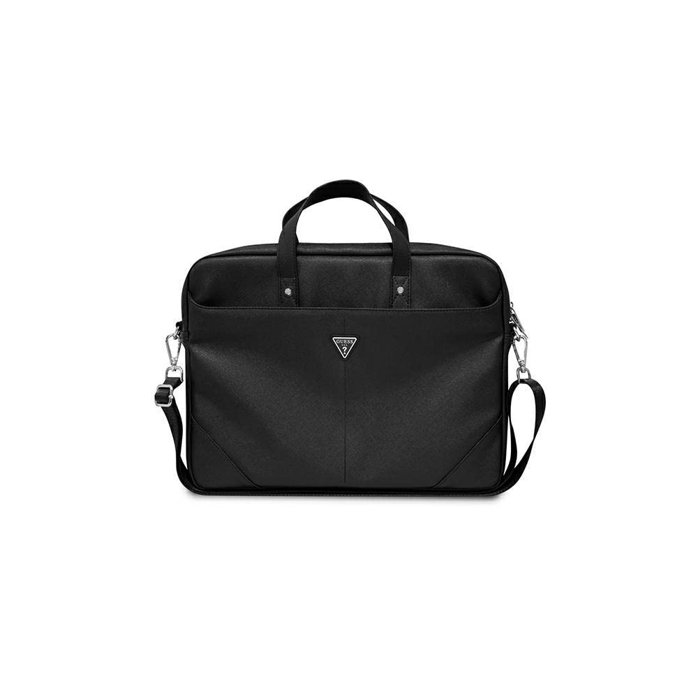 GUESS Logo Triangle Saffiano Hot Stamp, Sac Mixte