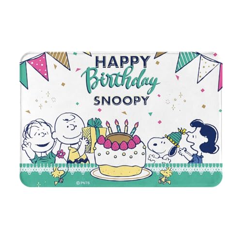玄関マット ドアマット スヌーピー おしゃれ かわいい 漫画 キッチンマット バスマット 耐摩耗 滑り止め 洗える 吸水 人気 アニメ 四季通用 40x60cm