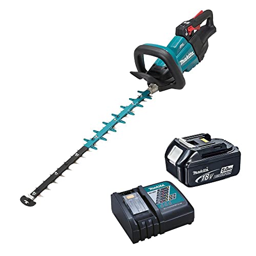 Makita DUH601RT 18V Li-ion LXT 50cm Brushless Hedge Trimmer Complete with 1 x 5.0 Ah Battery and Charger