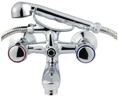 Mitigeur douche traditionnel mural en chrome pour remplacer facilement votre vieux robinet