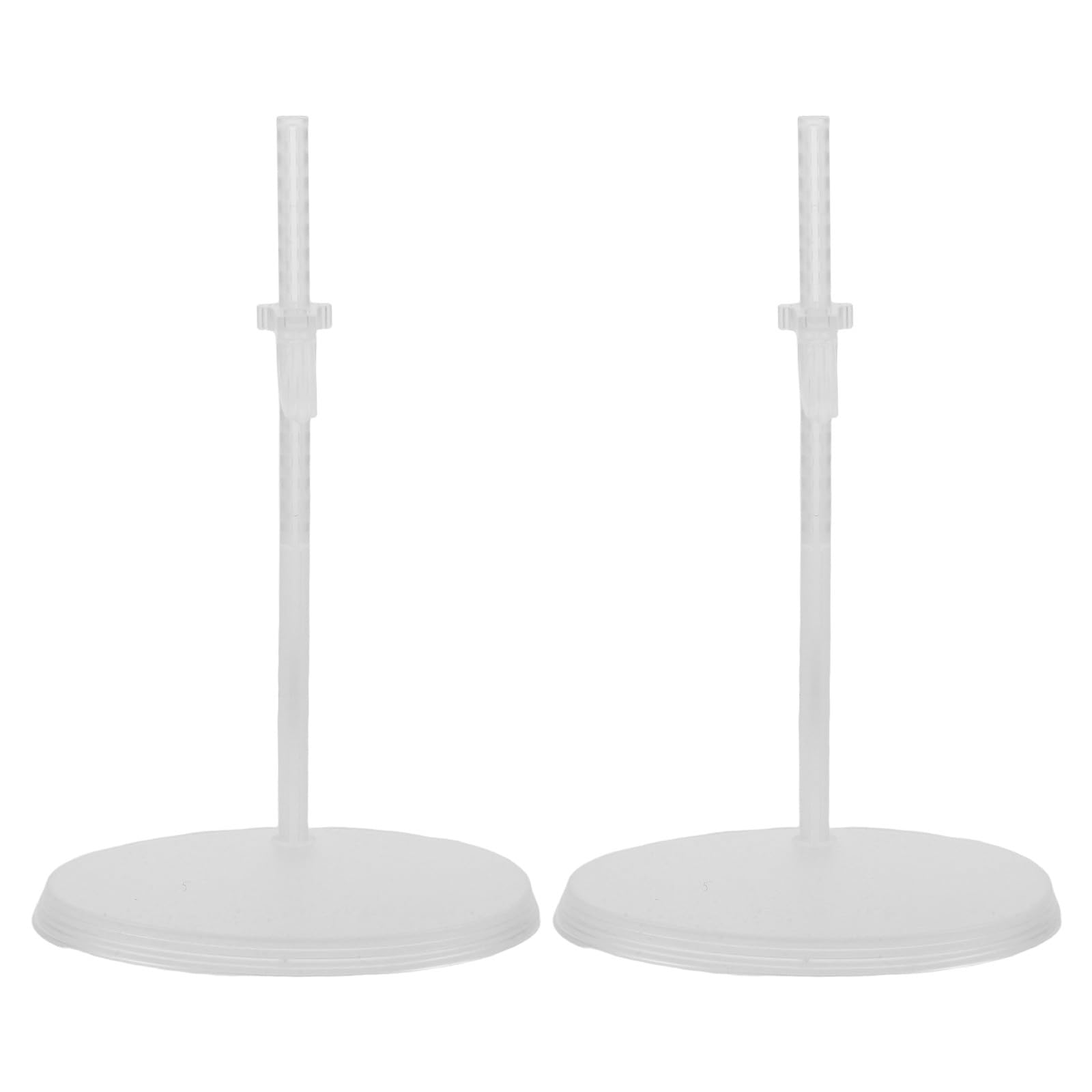 Gatuida Lot de 2 supports réglables pour figurines d'action - Présentoir pour poupées 1/6 - Support rétractable pour figurines stables - Supports pour modèles de collection
