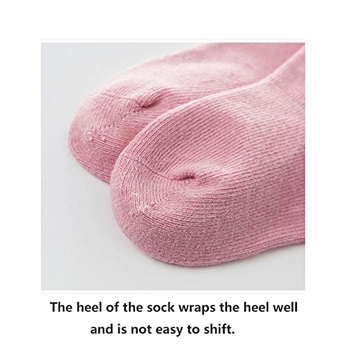 Walking Socks Children's Socks Girls Socks Baby Socks Elastic Mid-Tube Socks Suitable for Birthday 1 Pairs Thick4