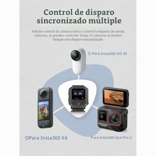 Mando a distancia GPS para Insta360 X5 y ACE remoto de acción de 25 metros 3
