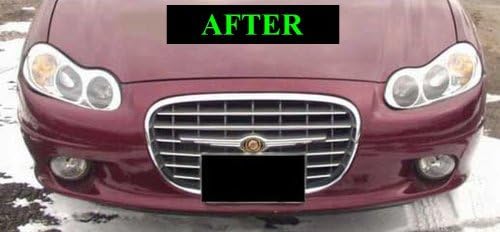 fits 1999-2001 Chrysler LHS Chrome Grill Grille KIT 2000 99 00 01