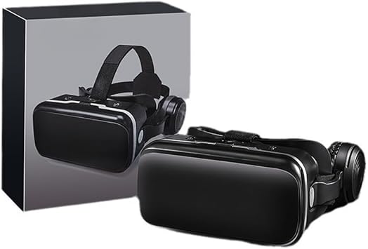 Glasses VR Headset for Smartphones, Adjustable Focal Length and Eye Width, Aspherical Optics, Compatible with Glasses, Blue Light Reduction, Good Fit, 120  Viewing Angle, Breathable, Lightweight