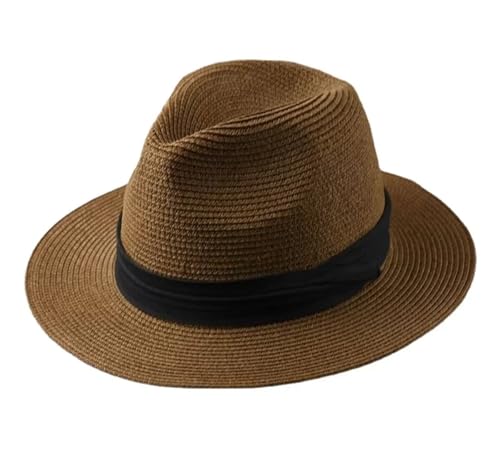 Chapeau de paille pliable anti-déformation pour homme à grande tête cherchant confort au soleil