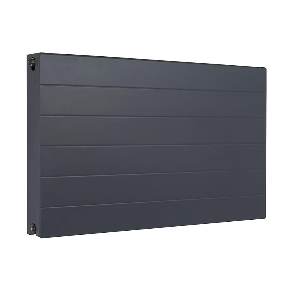 Milano Anthracite Alora Type 22 Horizontal Double Panel Convector Radiator - 600Mm X 1000Mm