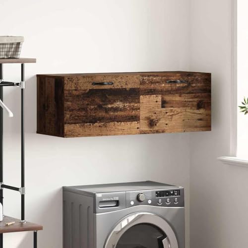 Armario de pared de madera de 100cm para almacenamiento 2