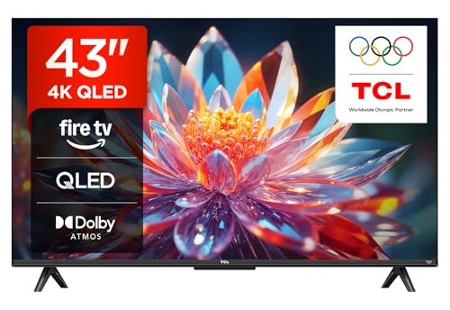 TCL 43T6C 43'' QLED TV 4K HDR, Fire TV (Smart tv con Dolby Vision e Atmos, HDR10+, Premi e Chiedi ad Alexa)