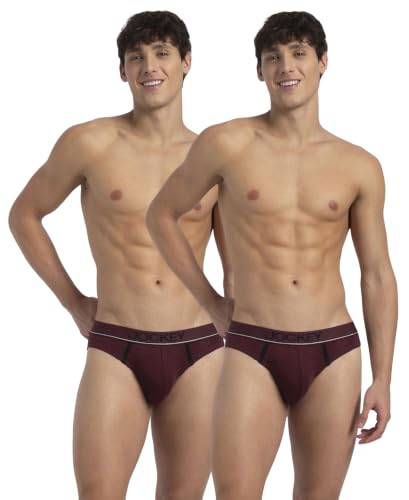 Image of Jockey 8044 Men's Super Combed Cotton Rib Solid Brief with Ultrasoft Waistband (Pack of 2)