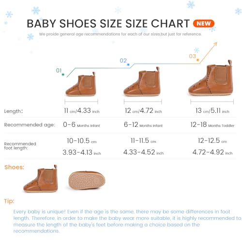 Image of Meckior Baby Girls Cowboy Tassel Boots Side Zipper Moccasins Soft Bottom Non-Slip Toddler Shoe