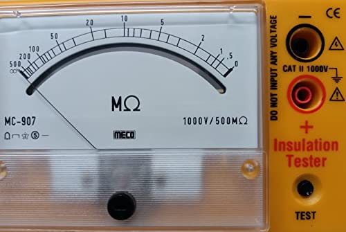 MECO Analog Insulation Tester,Yellow