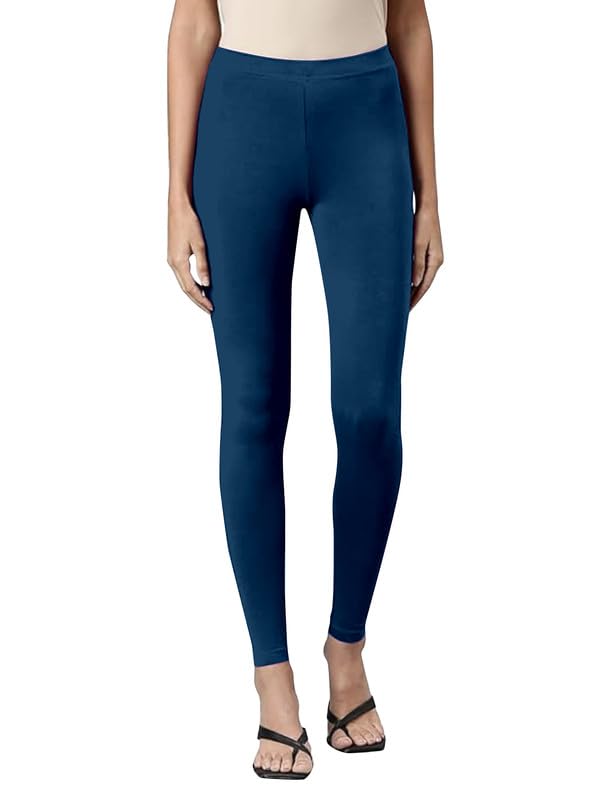 Image of TRENDMALLS Women's Microfiber Elastane Stretch Soft Ankle Length Leggings with Ultrasoft Waistband