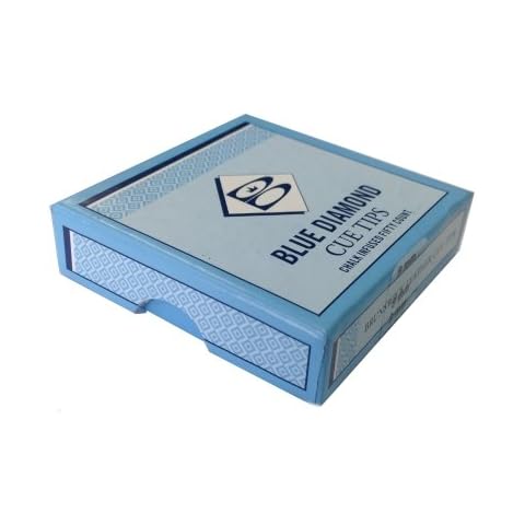 Blue Diamond Snooker or Pool Cue Tips (10 MM, 5 Pack) Cover