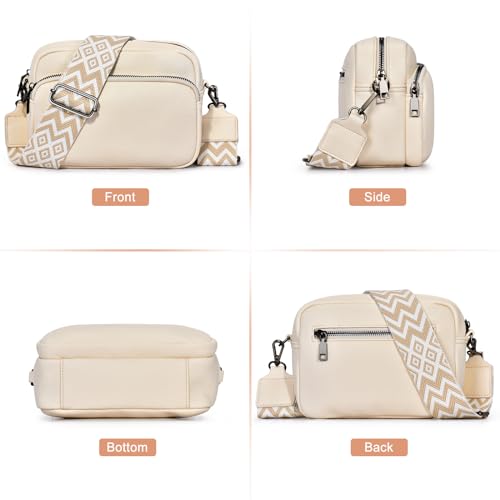 GASSDA Umhängetasche Damen Kleine Handtasche PU Leder Crossbody Bag Moderne Taschen mit Abnehmbarem Schultergurt