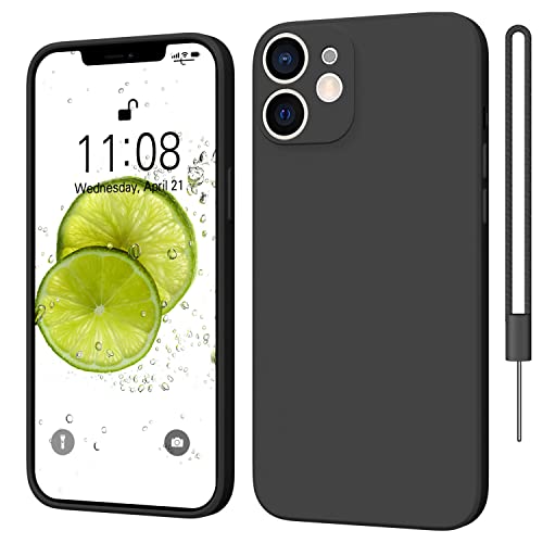 ORDA für iPhone 11 Hülle Silikon Case Handyhülle für iPhone 11 Ultra Dünn Slim mit Microfiber Kratzfeste Rundumschutz Case Schutzhülle Hülle für iPhone 11 6.1 Matt Schwarz