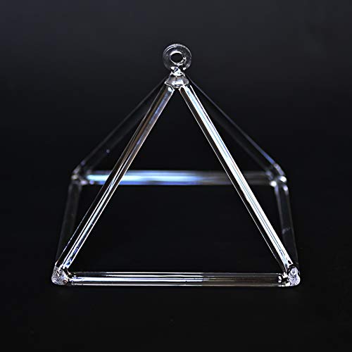 CVNC 12" Chakra Quartz Crystal Singing Pyramid Sound Healer Tools Yoga Enthusiasts Chakra Healing Meditation Crystal singing pyramid - Thumbnail 2