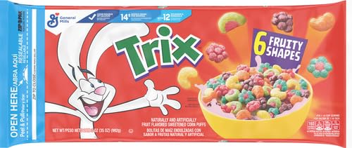 Image of Trix, Cereal, Fruit Flavored Corn Puffs, 35 oz (Pack of 5)